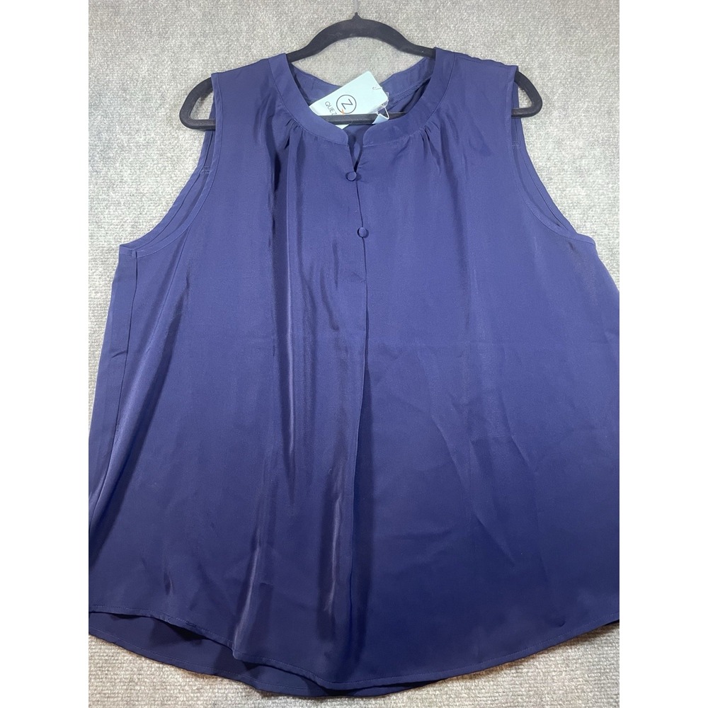QUEZHU Women's Summer Sleeveless Chiffon Tank Top 2x